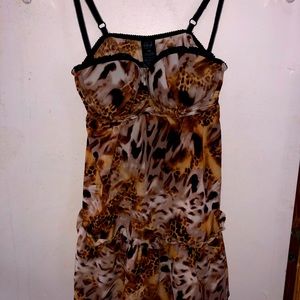 Leopard print nighty